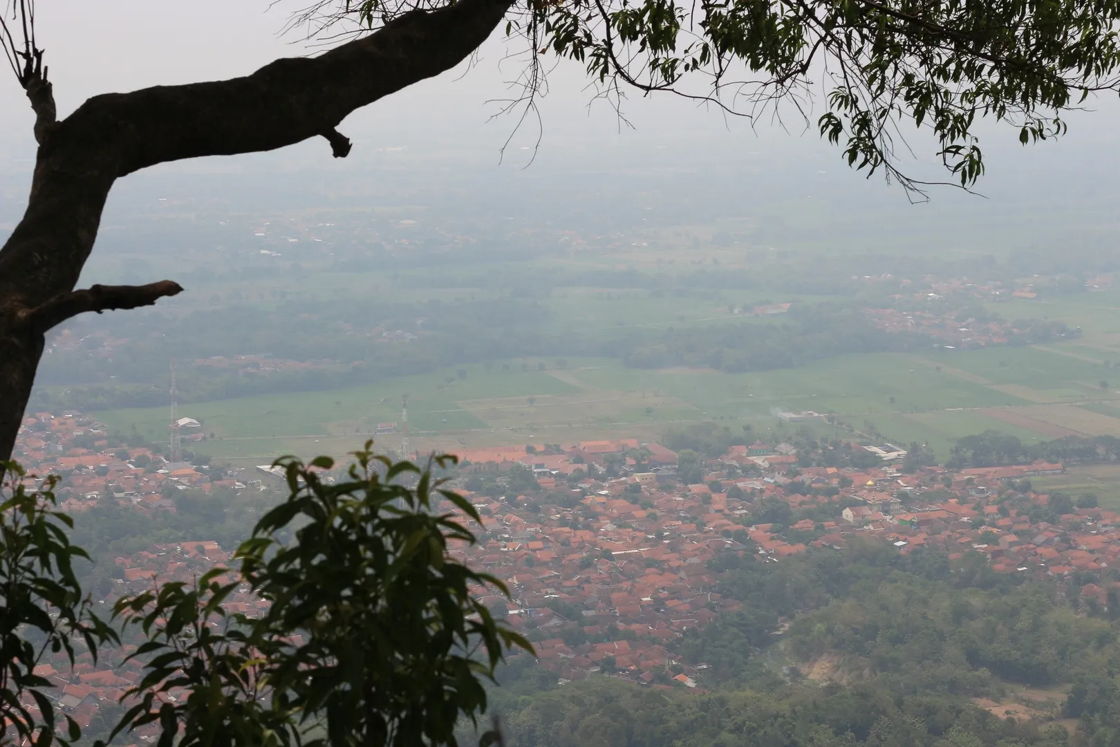 Di bebatuan, di bawah pohon rindang, di pos 3.
